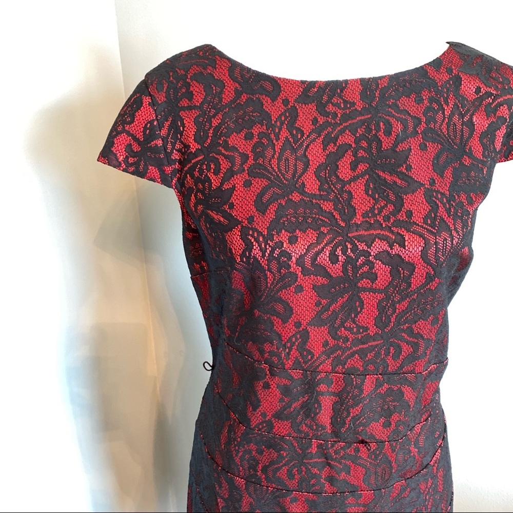 lace overlay dress